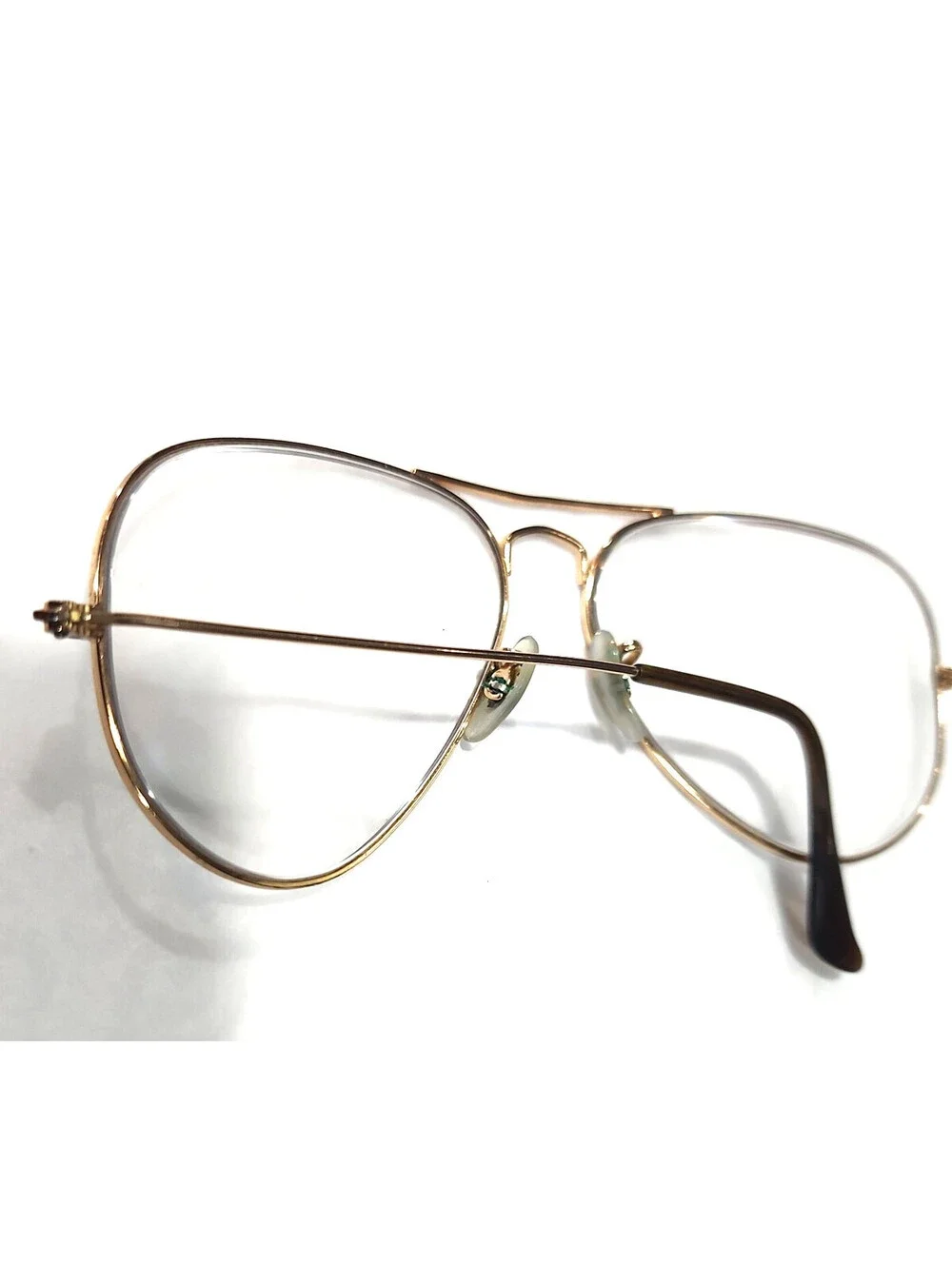 Ray Ban RB3025 No Lenses Aviator Gold Sunglasses Frame 58-14 Italy